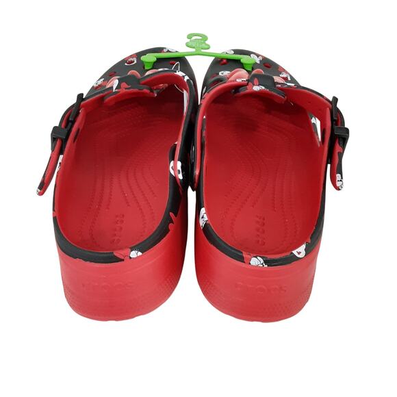 Crocs Disney Minnie Mouse Mary Janes Red Womens 10 Platform Slip On Chunky NWT - Picture 5 of 9